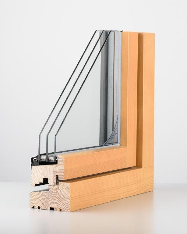 Energy Efficient Windows Triple Glazed Wood and Aluclad Outward Opening SW11 Uw = 0.97 W/m2K