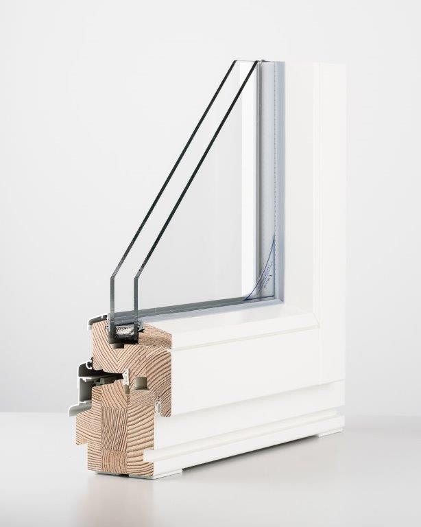 Wooden and Aluclad Windows Double Glazed Inward Opening DK13 Uw = 1.29 W/m2K