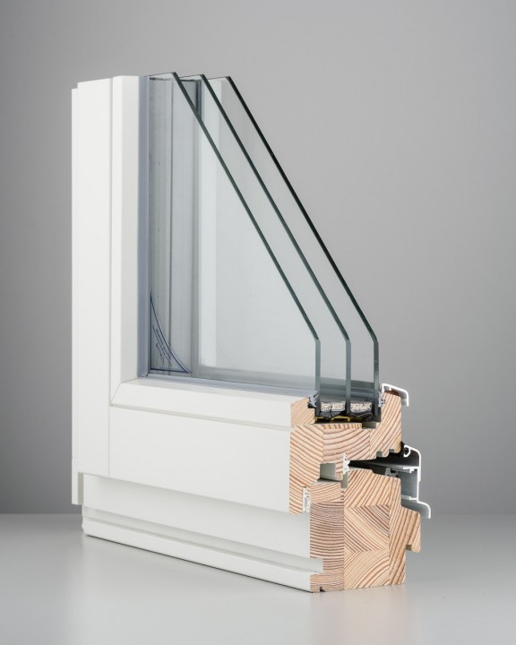 DK88 wooden window (3-glazing)