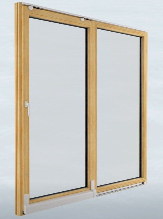 Tilt and Slide Double (1.29 W/m2K) or Triple Glazed (0.97 W/m2K) or DK88 (0.74 W/m2K) Near Zero Energy Patio Doors